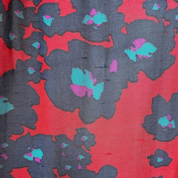 FREE PEOPLE Dopamine Boho Love Letter Oversized Flowy Red Floral Tunic Top Sz M - Picture 16 of 17